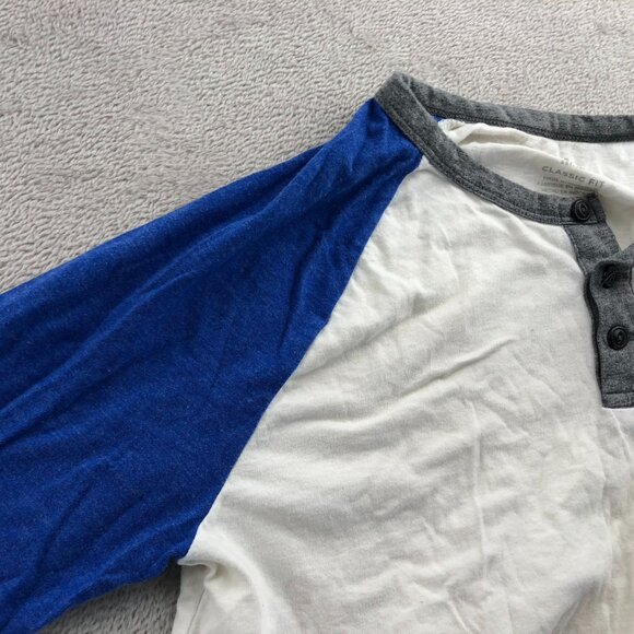 American Eagle Outfitters Men Raglan Henley Shirt Medium 3/4 Sleeve Casual - Picture 9 of 11